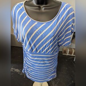 Women's Large Blue & White IZ Byer Top